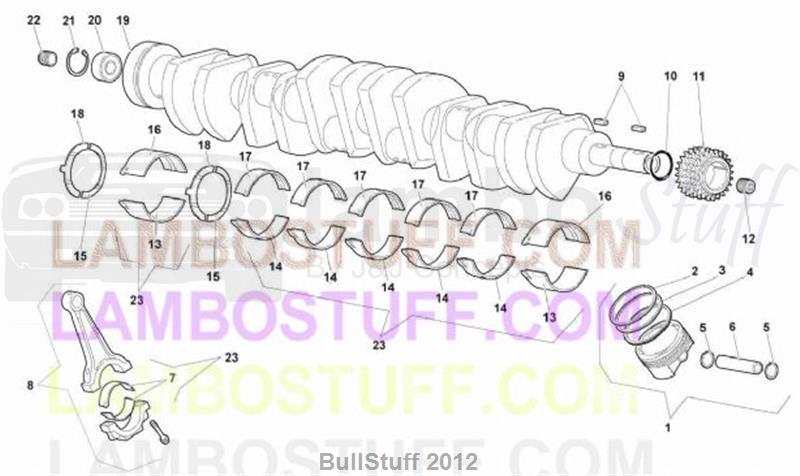 2003 Lamborghini MURCIELAGO COUPE EUROPE CRANK GEARS (14.01.00)